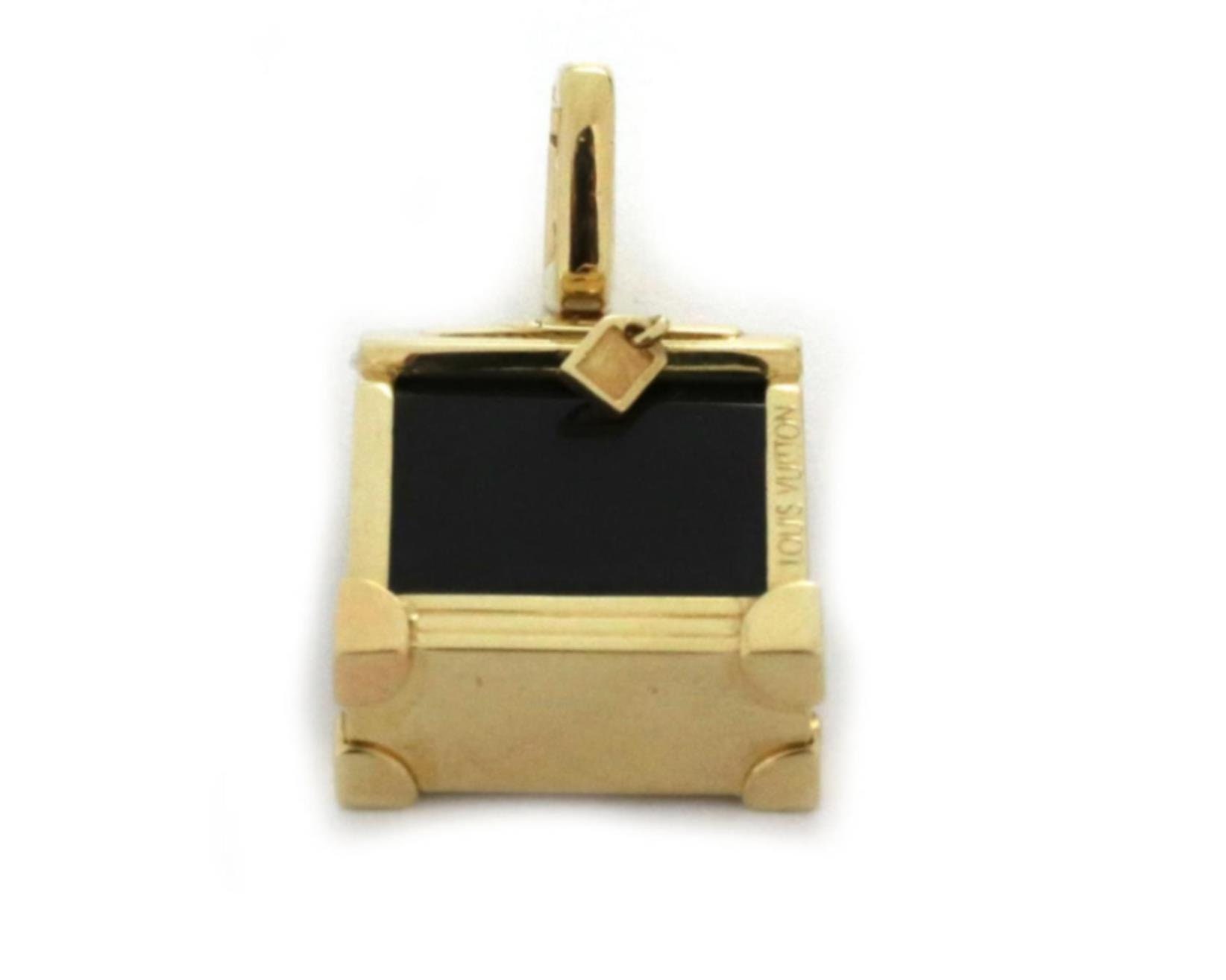 Louis Vuitton Gold And Onyx Steamer Bag Charm Pendant Available For  Immediate Sale At Sotheby's