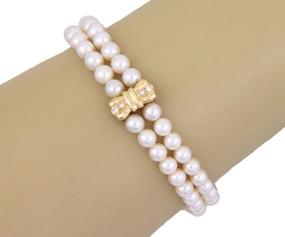 Mikimoto- Akoya Cultured Pearl Double Bracelet | Montecristo Jewellers