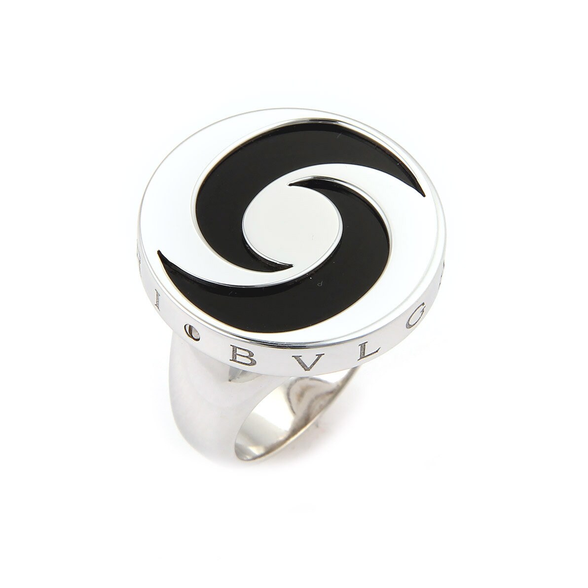 16130 - Bvlgari Onyx Spinning Optical 18k Gold & Stainless 16130 - Bvlgari Onyx Spinning Optical 18k Gold & Stainless