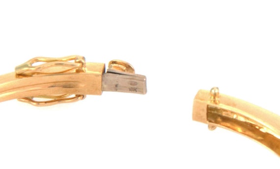 26906 - Guy Laroche Diamond & Gems 18k Yellow Gold Bangle Bracelet View 5