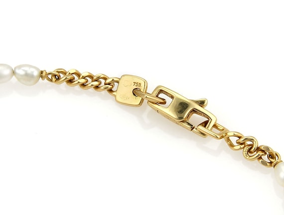 Louis Vuitton Monogram Design Chain Bracelet Bangle In 18k Yellow