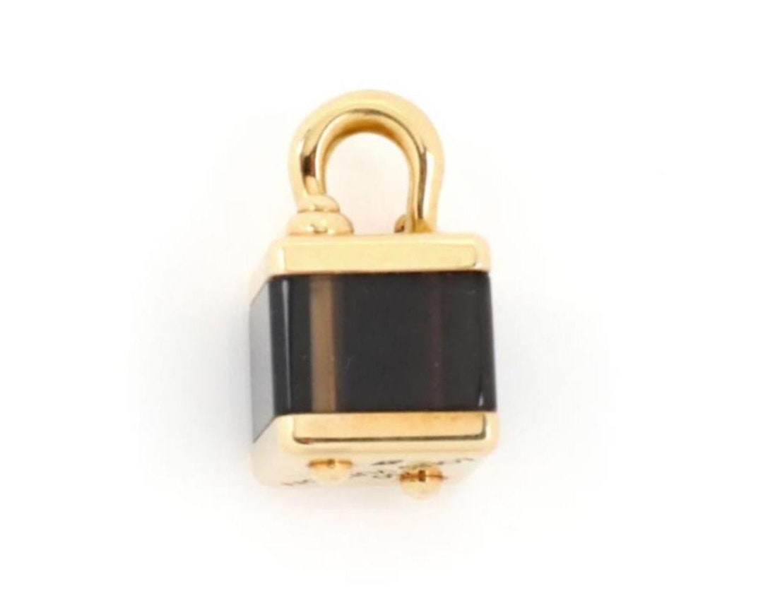 23911 - Louis Vuitton Brown Cube Bag 18k Yellow Gold Charm  display picture 1