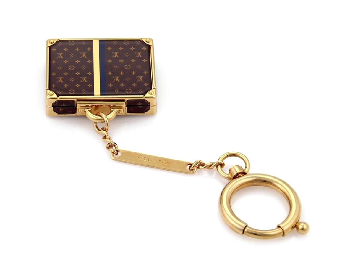 23250 Louis Vuitton Monogram Alzer Bag Charm With Mirror Key Ring Etsy