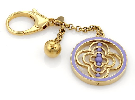 Louis Vuitton Lilac Whirly Spinner Large Keychain Bag Charm 