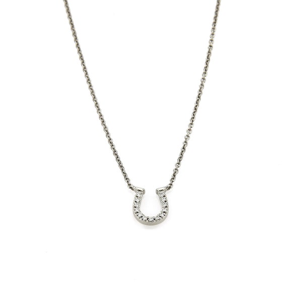 21377 Tiffany Co. Diamond Horseshoe 18k Gold Pendant Necklace Etsy Australia