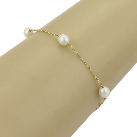 15893 Tiffany Co. Elsa Peretti Pearls By The Yard 18k Yellow Gold Bracelet Etsy