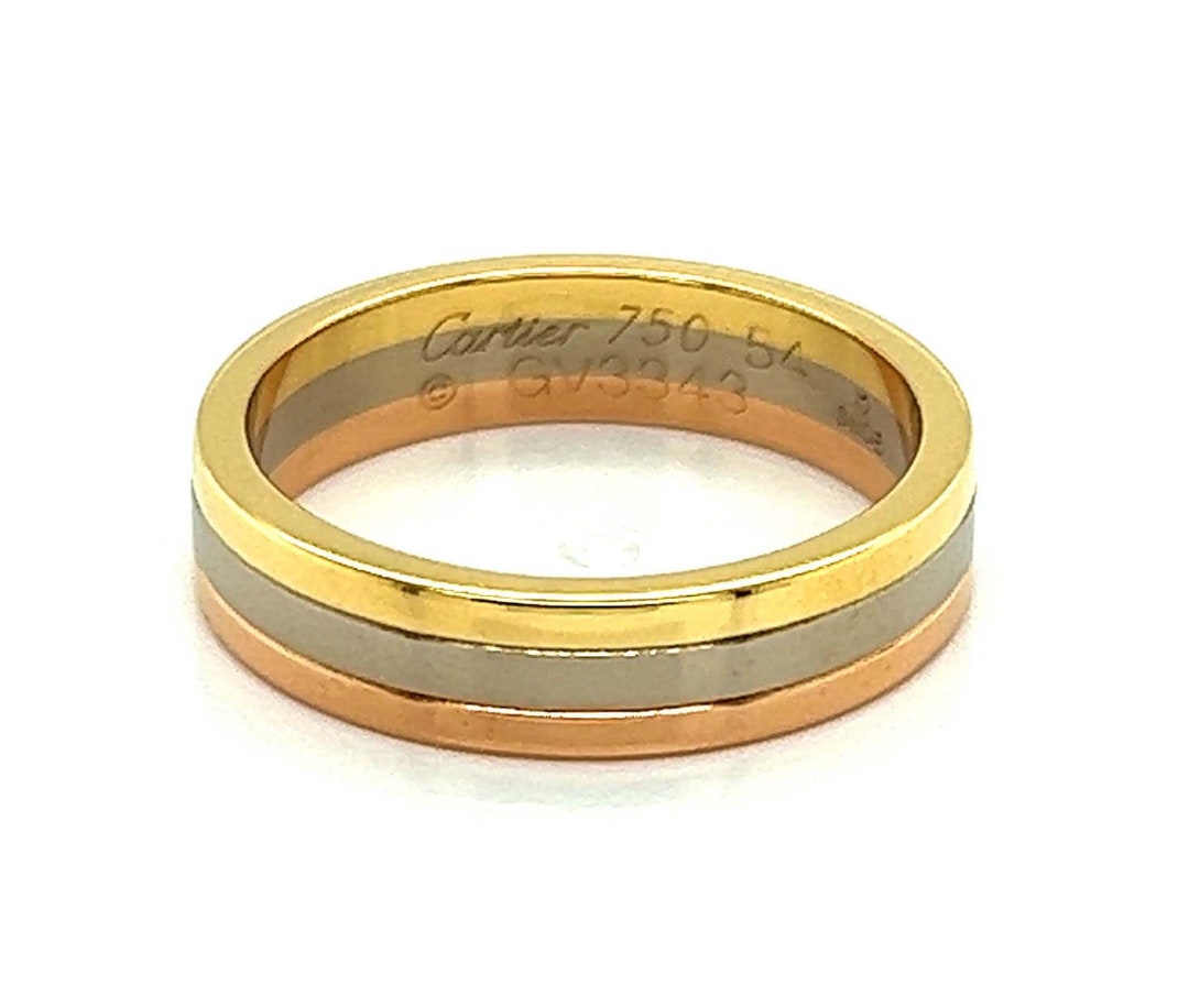 24849 - Cartier Vendome Louis Cartier 18k Tri-color Gold 4.8mm