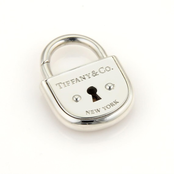 16884 - Tiffany & Co. Arc Pad Lock Charm Pendant in Sterling 16884 - Tiffany & Co. Arc Pad Lock Charm Pendant in Sterling