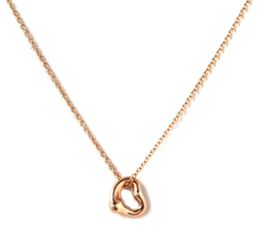 22912 - Tiffany & Co. Peretti Mini 18k Rose Gold Open Heart