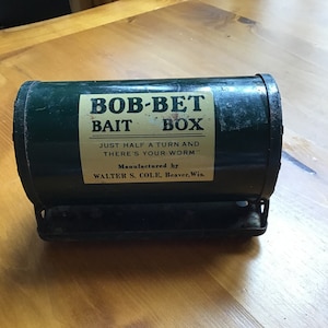 Vintage Bob-Bet Bait Box from the 1950’s