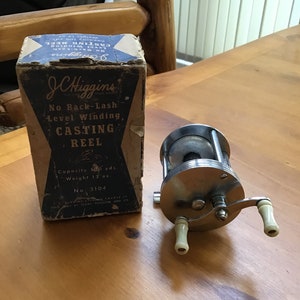 Jc Higgins Fishing Reel - Etsy Jc Higgins Fishing Reel - Etsy
