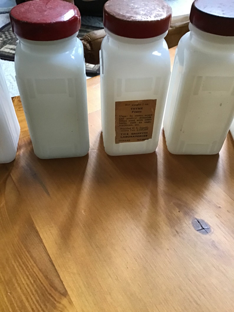 Vintage Griffiths Spice Jars From the 1940s Etsy
