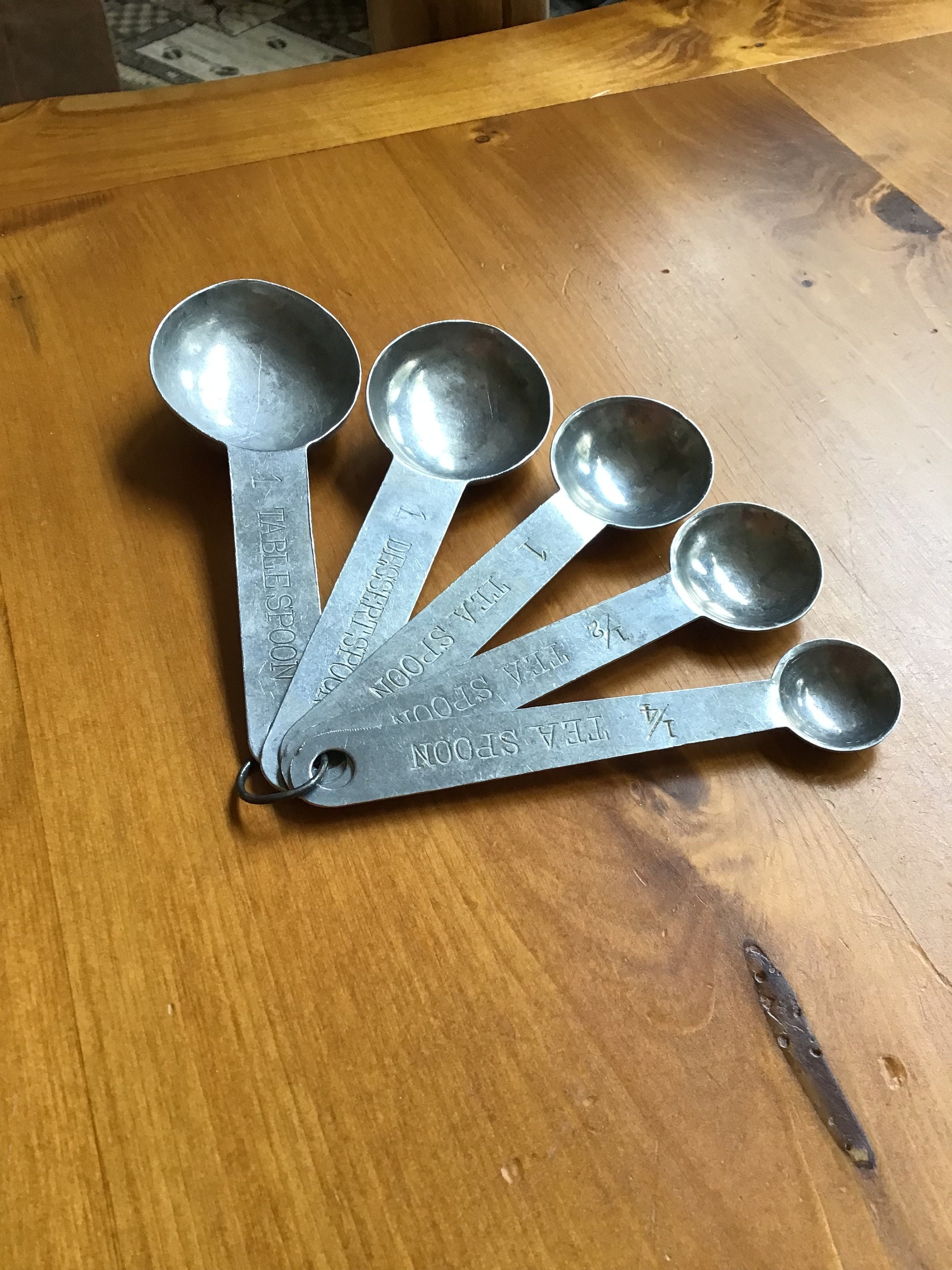 New Williams Sonoma Stainless Steel Measuring Spoons Set Of 4