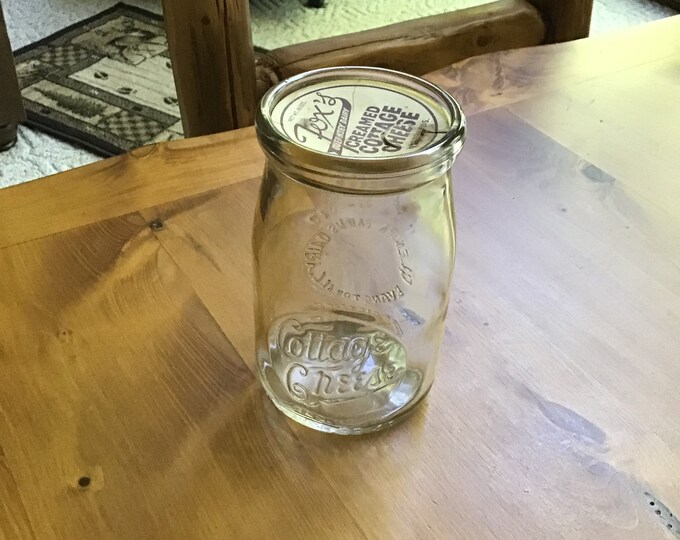 Vintage Cottage Cheese Jar From the 1940s Etsy