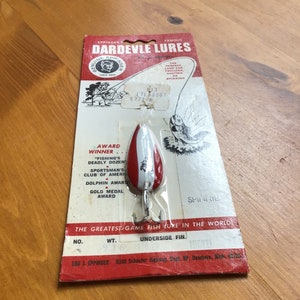 Vintage Fishing Lures /two Vintage Dardevles 1 Oz 3 5/8 Inch New