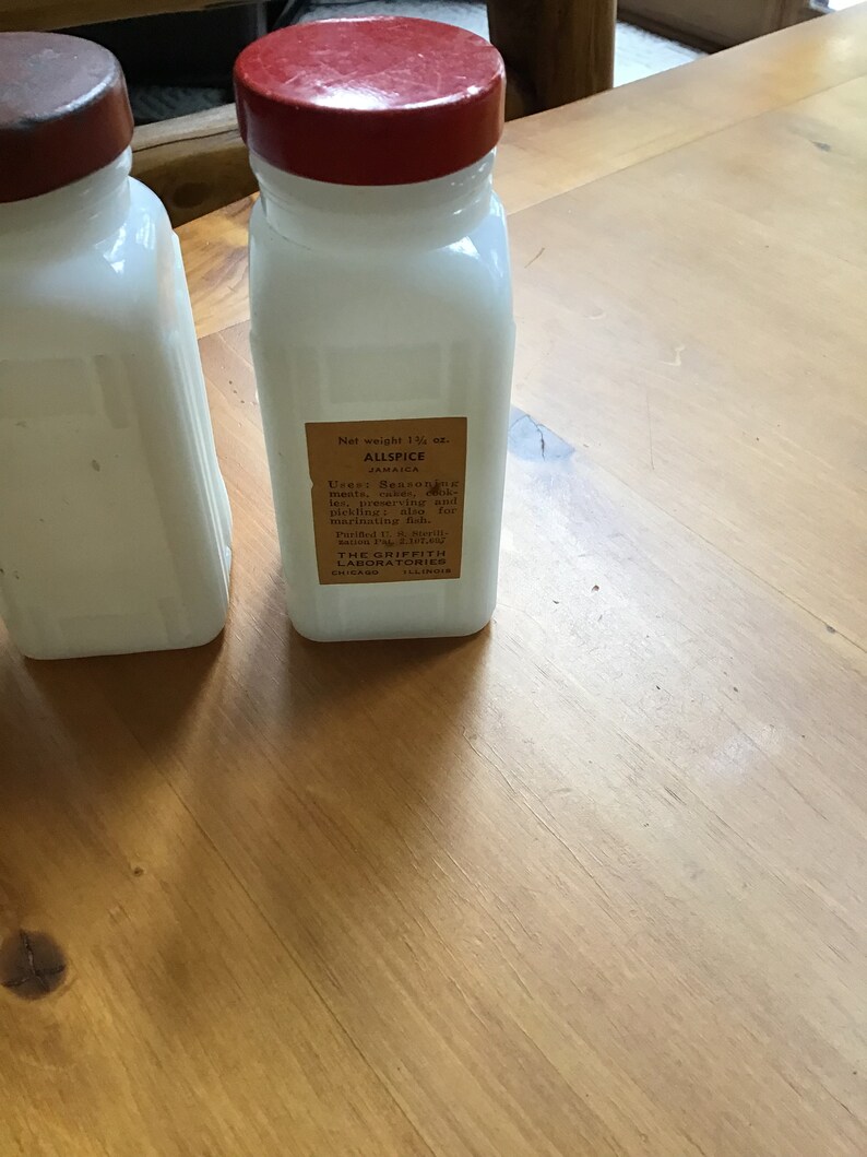 Vintage Griffiths Spice Jars From the 1940s Etsy