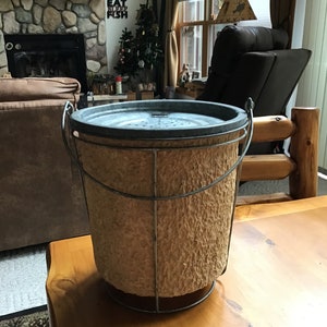 Vintage Paper Fiber/Mache Minnow Bucket from the 1950’s