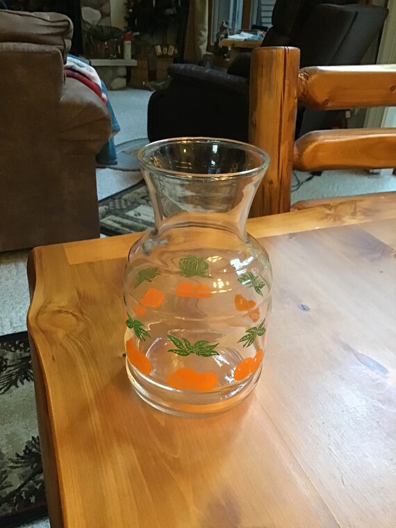 Vintage Orange Juice Decanter From the 1960s Etsy