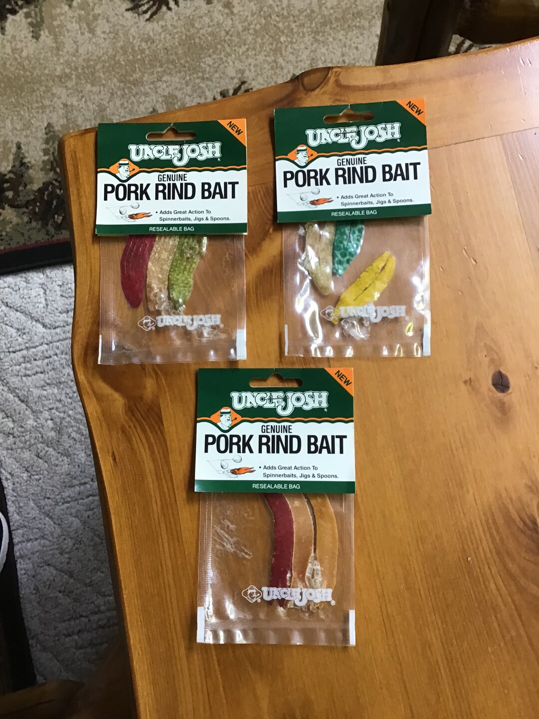 Vintage Uncle Josh Genuine Pork Rind Baits From 1980s Etsy