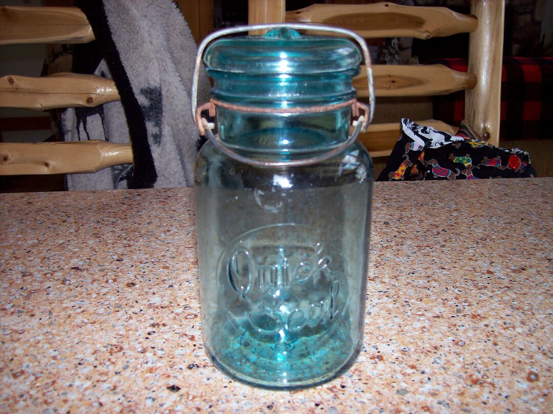 Vintage Quick Seal Quart Jar From the 1940's Etsy