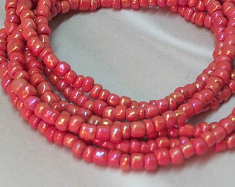 Coral necklace, wrap  bracelet, choker