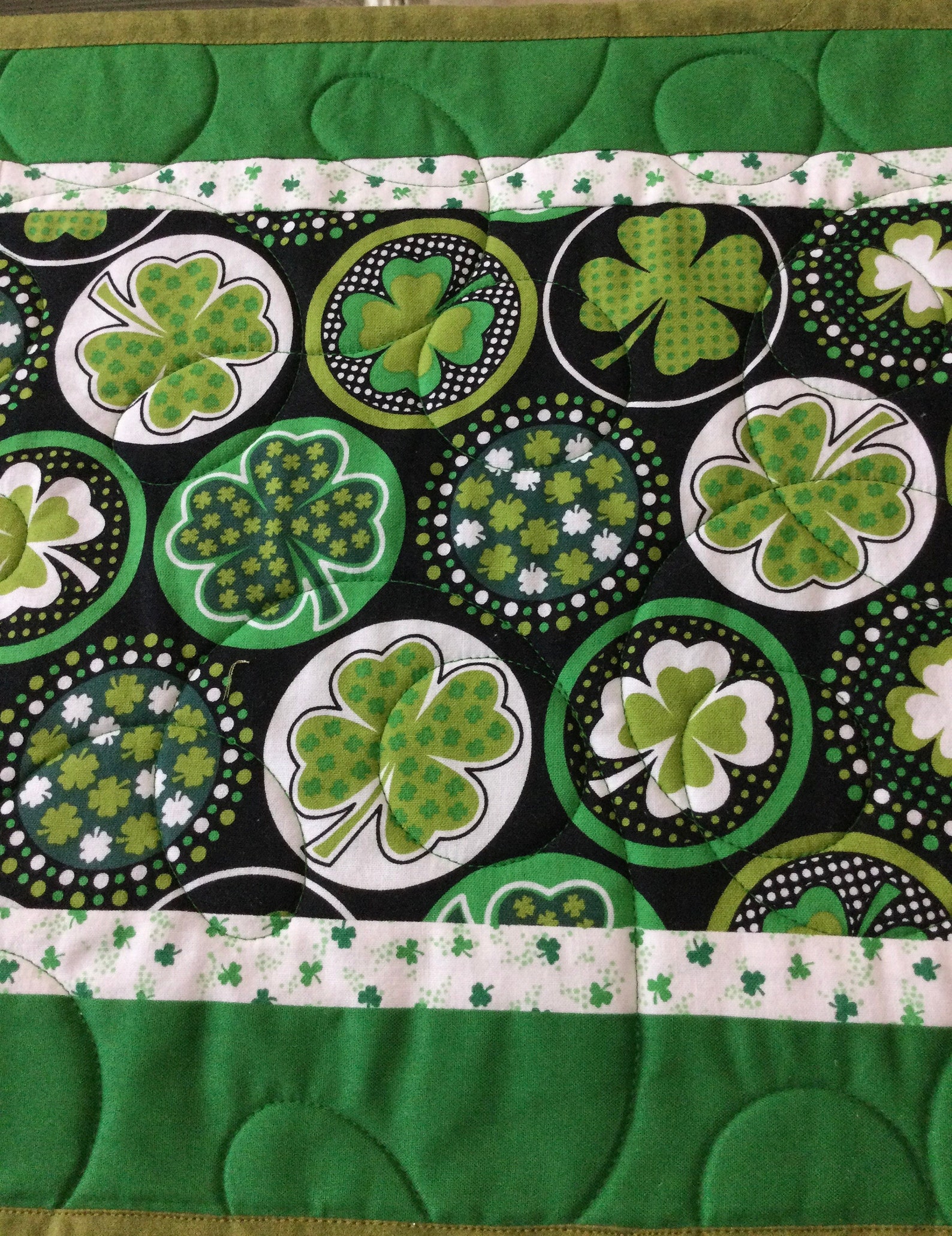 St.patrick's Day Placemats Quilted Placemats Table Etsy