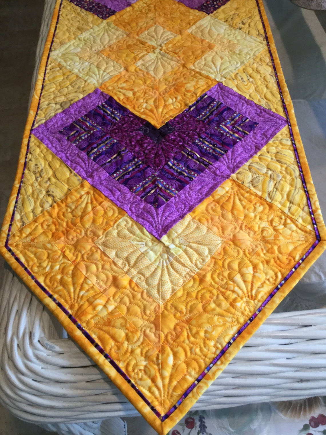 Table Runner Quilted Table Runner Quilted Table Topper Etsy