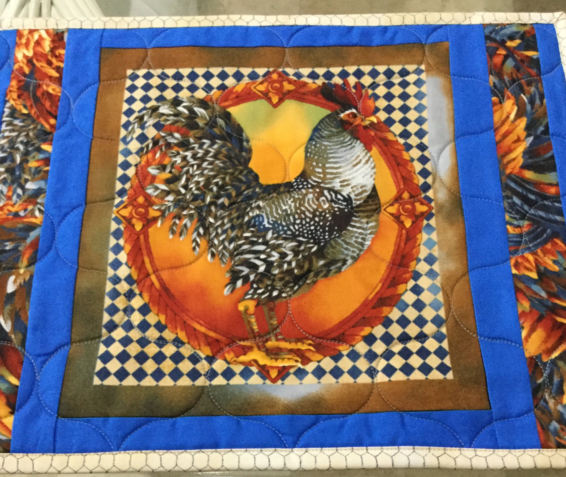 Quilted Placemats Chicken Placemats Country Placemats Sold Etsy