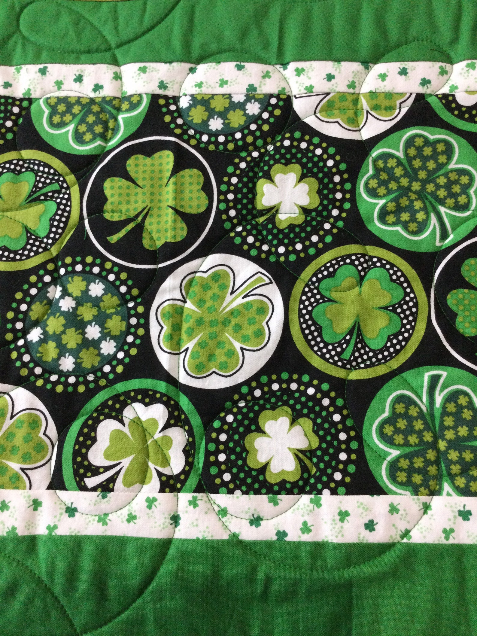 St.patrick's Day Placemats Quilted Placemats Table Etsy