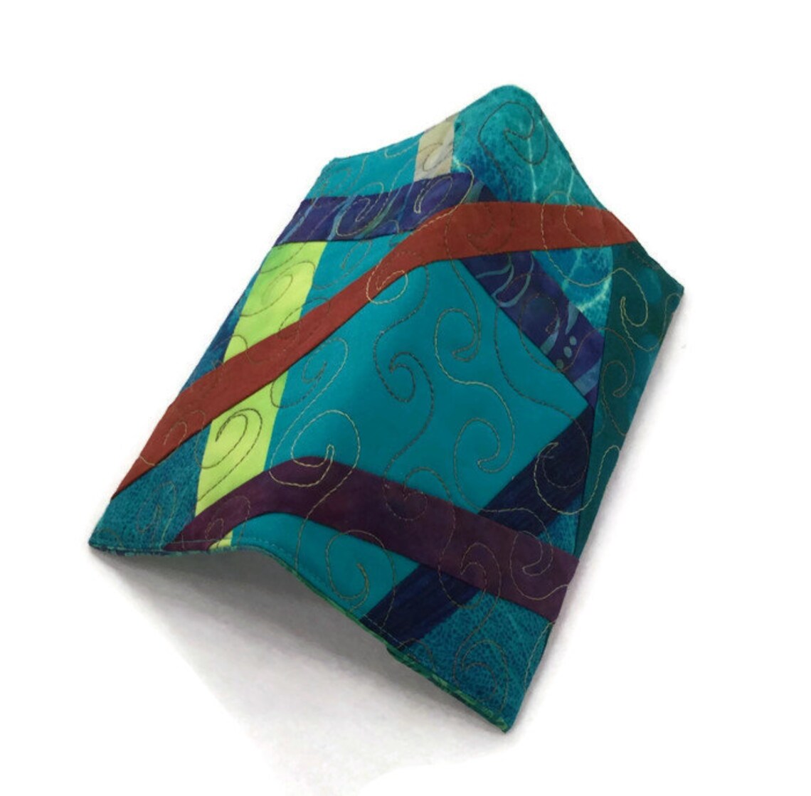 Fabric Checkbook Cover Quilted Checkbook Cover Crazy Etsy