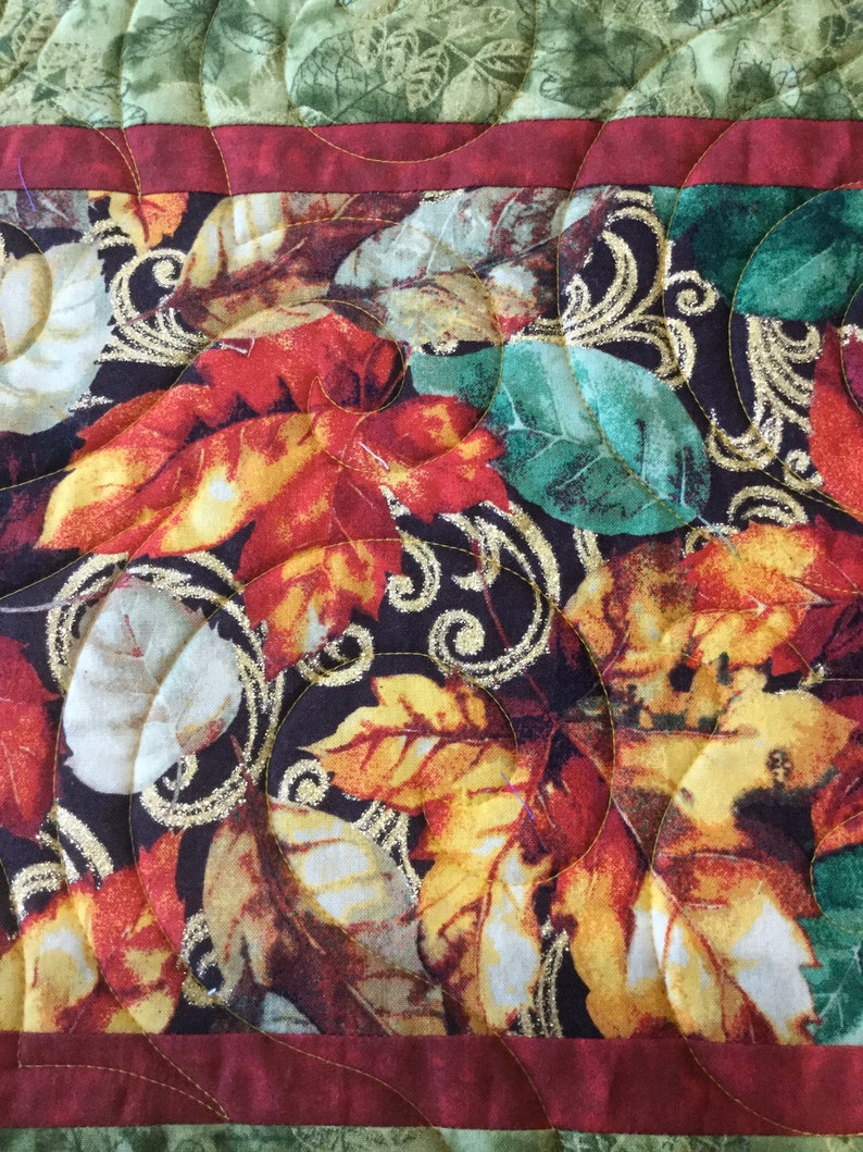 Quilted Placemats Fall Placemats Autumn Table Decor Fall Etsy