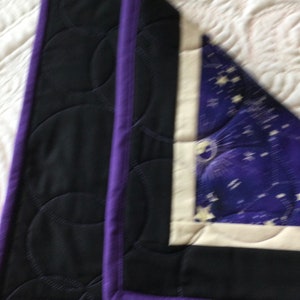Quilted Tarot Mat: Celestial Sun, Moon, Stars - Oracle Card Reading (17.5 X13.5 inches) bild 4