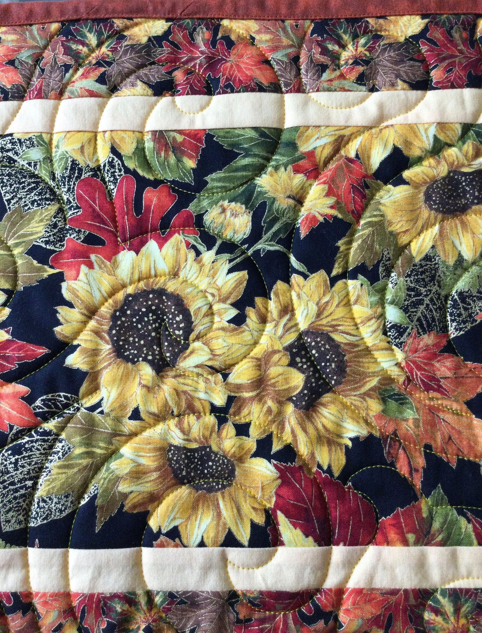 Sunflower Placemats Quilted Fall Placemats Autumn Table Etsy UK