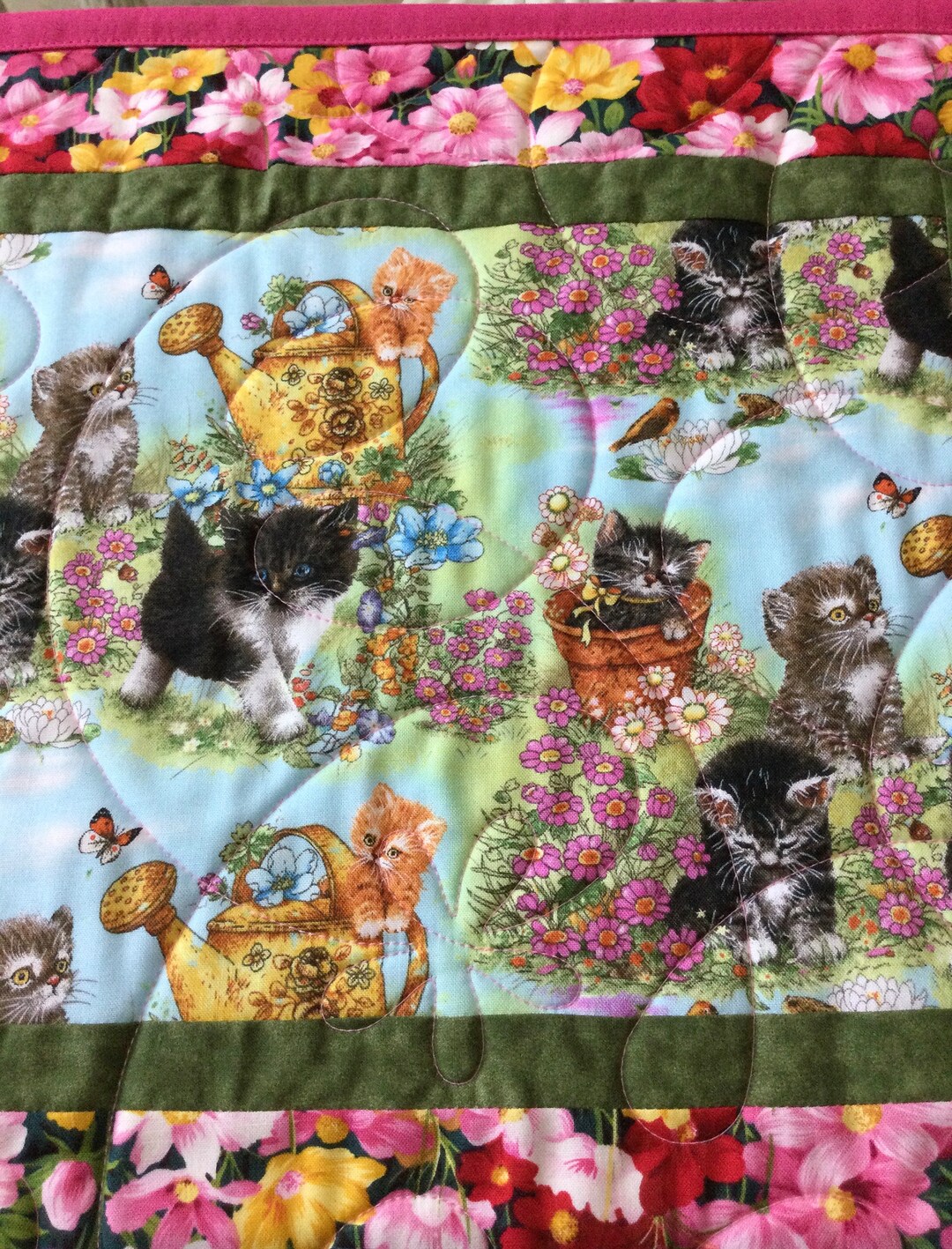 Kitty Cats Placemats Quilted Placemats Sold in Sets of 4 Etsy