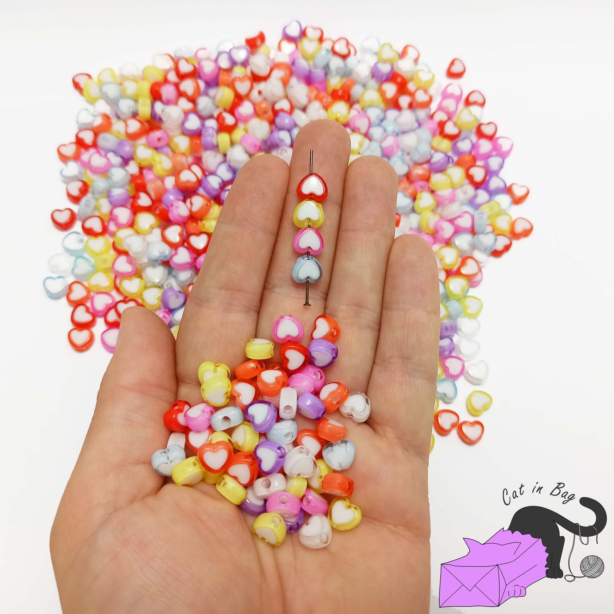 Kisor 100PCS Number Beads Round Acrylic Number Beads for Jewelry