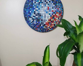 Remembering disco. Bohemian art, disco ball, memorabilia by Pamela Henry