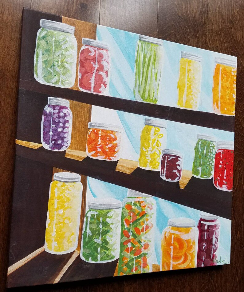 Wall Art Country Kitchen Restaurant Wall Decor Painting by Etsy