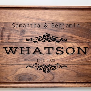 Personalized Cutting Board,Personalized Wedding Gifts, Cheese Board, Gifts for Couples, Personalized Charcuterie Board,Housewarming,New Home