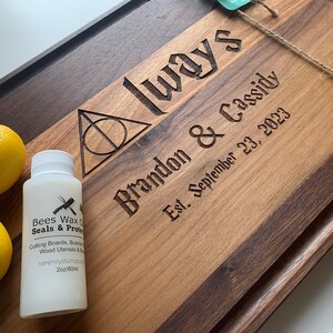 Personalized Wizard Cutting Board, Engraved Cutting Board, Wedding & Anniversary Gift for Couples,Engagement,Housewarming Gift, Closing Gift