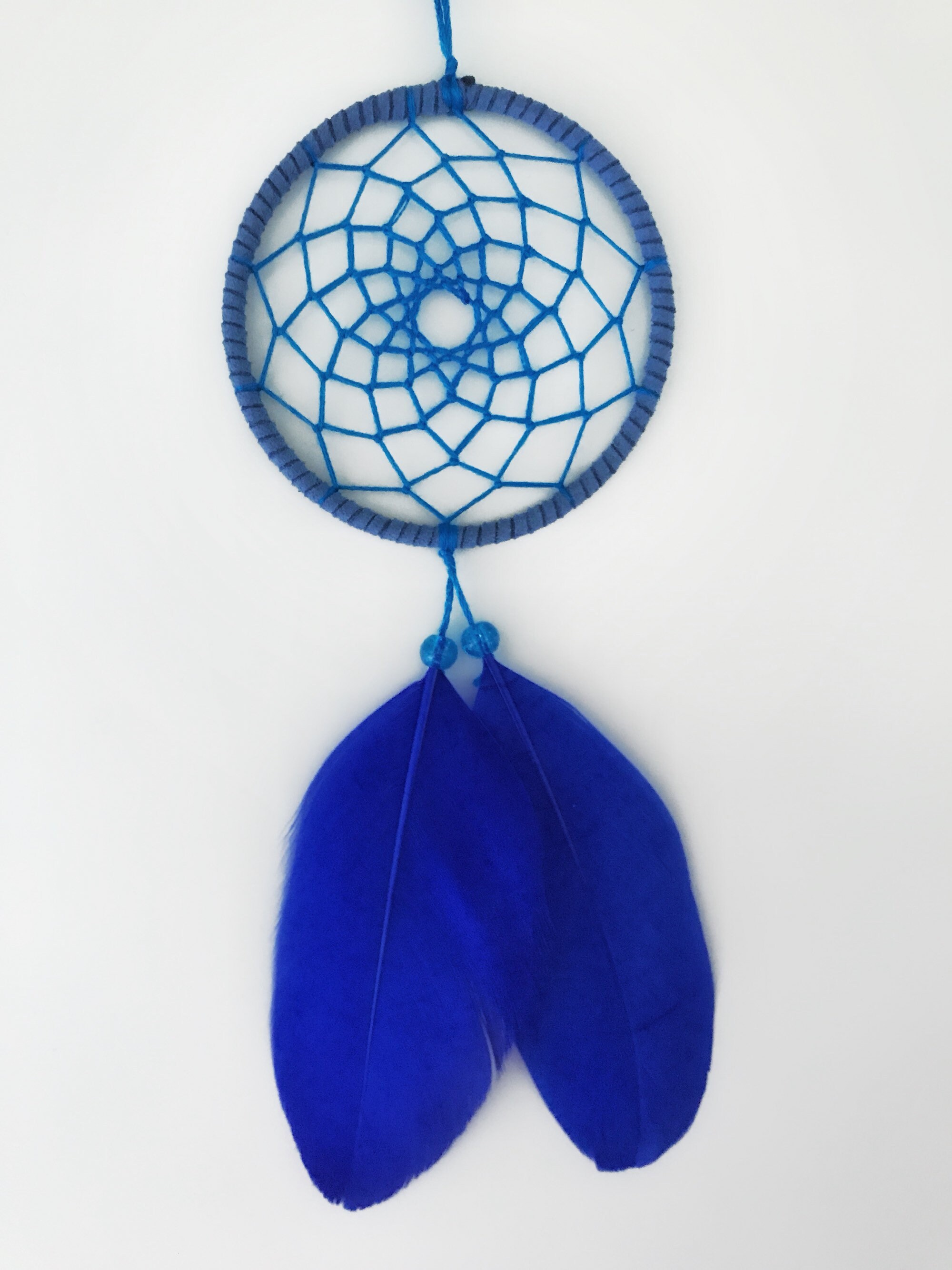 Blue dreamcatcher blue dream catcher small dreamcatcher Etsy
