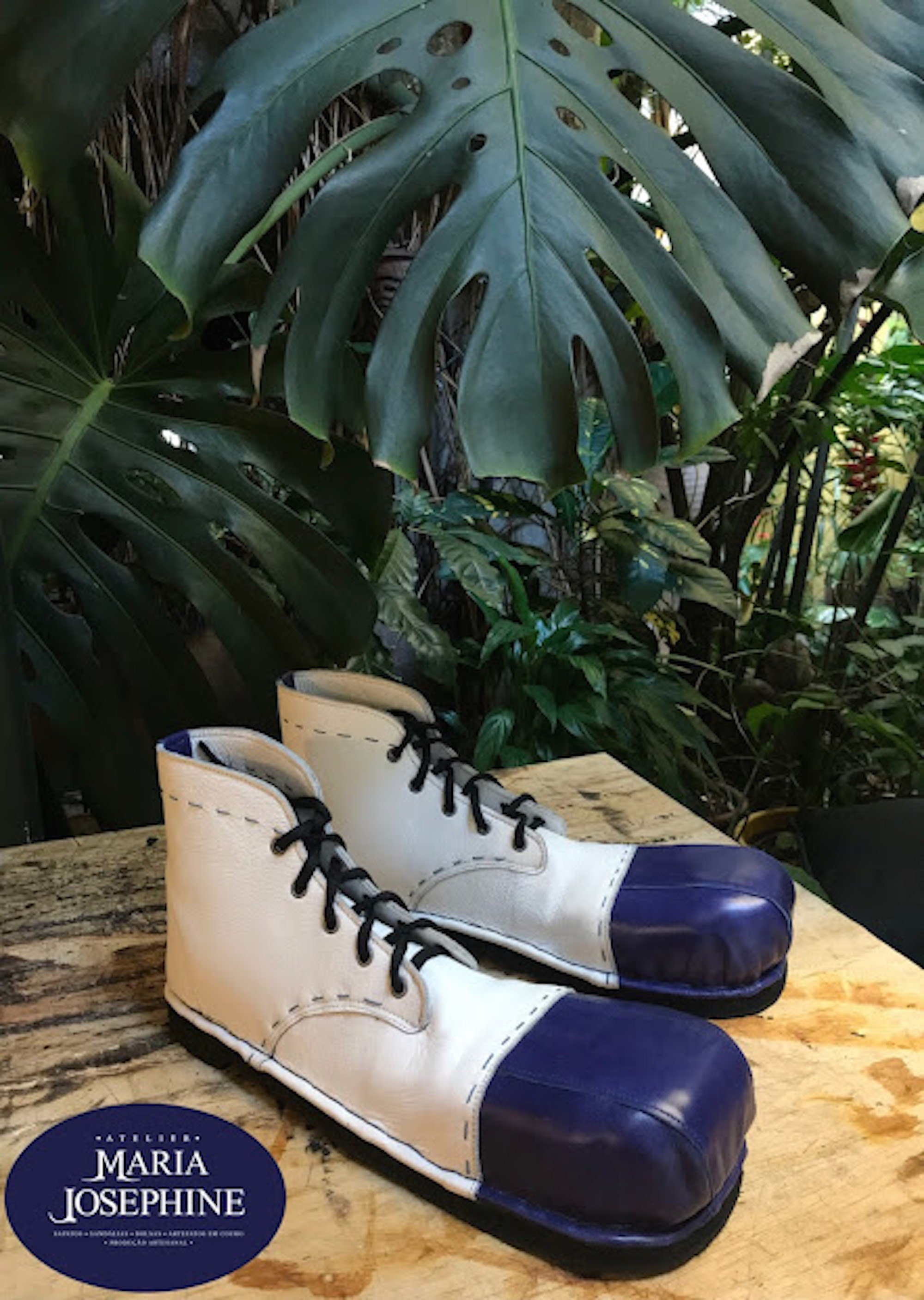 Clown Pattern Print Men Women Leather Boots