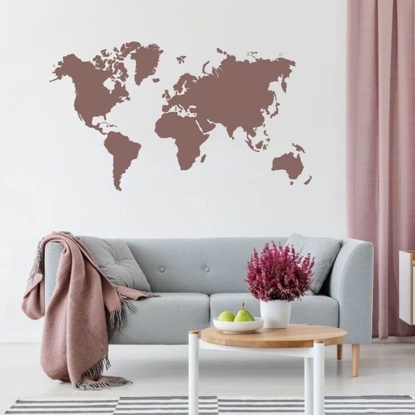 Pochoir pour peindre Carte du monde (119x)