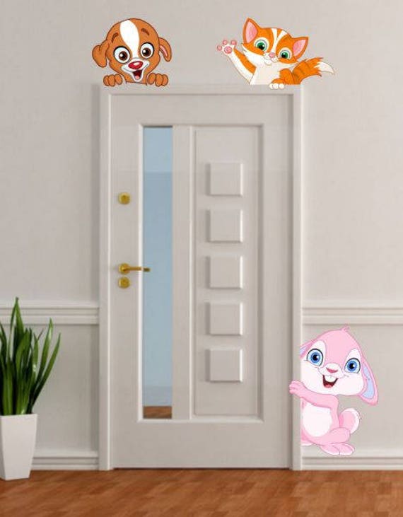 Wall Sticker Animals Around The Door 2640f