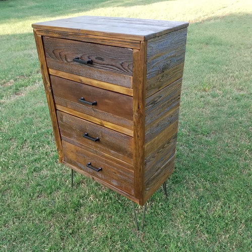 Reclaimed Wood Dresser With 6 Drawers the ore Etsy