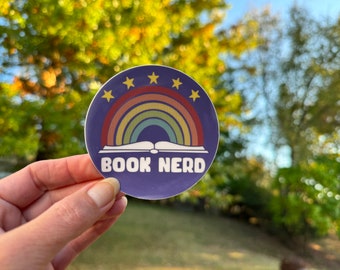 Book nerd Book It book lover Sticker or Magnet | Mae Street Designs vinyl sticker