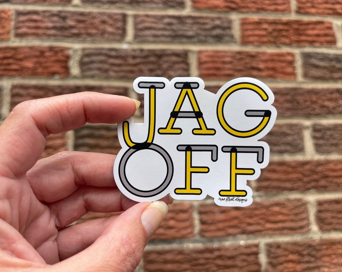 Jagoff Pittsburgh Sticker or Magnet | Pittsburgh gift | Mae Street Designs vinyl sticker | laptop sticker | planner sticker