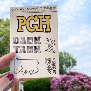 Pittsburgh Sticker Sheet