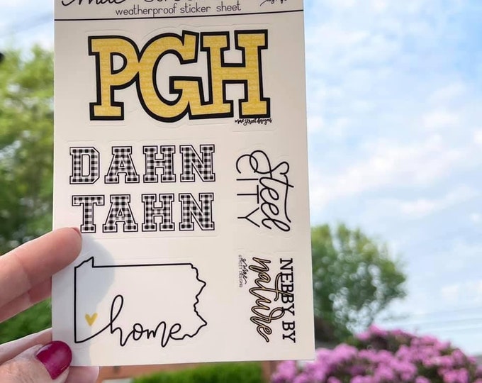Pittsburgh Sticker Sheet