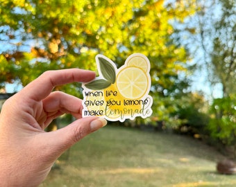 When life gives you lemons  Vinyl Sticker or Magnet