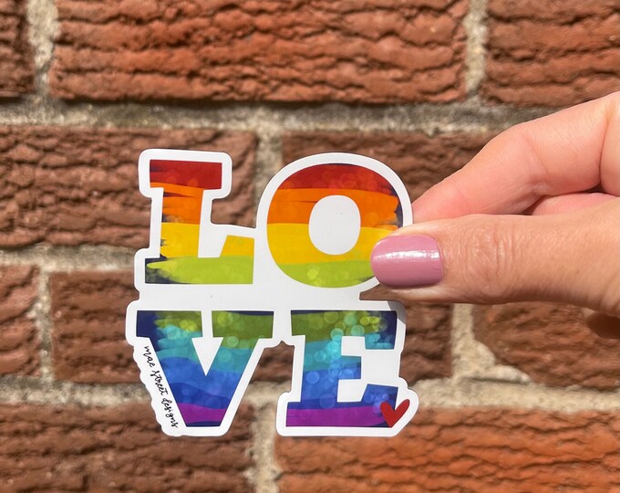 Love Sticker or magnet  | Vinyl Weatherproof Sticker or Magnet